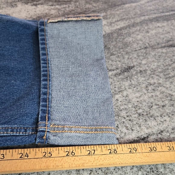 Universal Thread Size 8 90's Baggy Midrise Wide Leg Large Cuff Button Fly Jeans - Picture 13 of 16